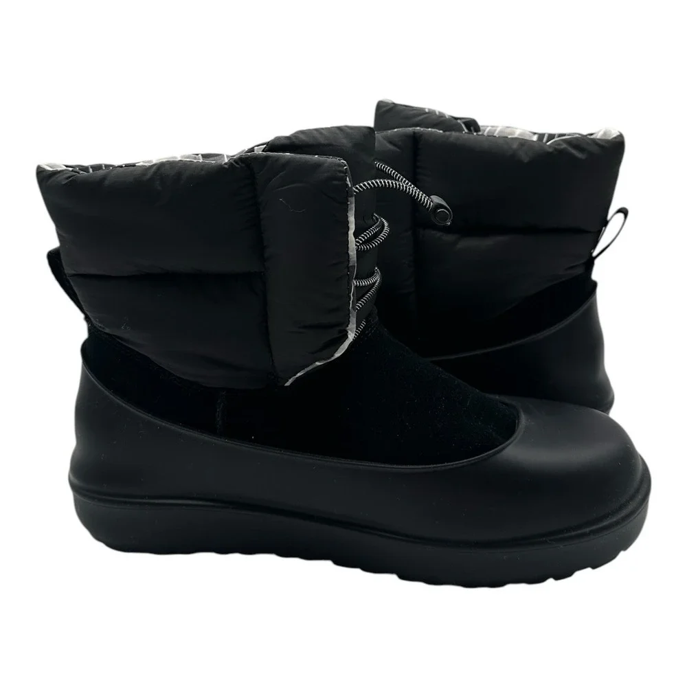 UGG Classic Maxi Toggle Boots Womens 7 Black Suede Sheepskin Winter 1130670‎